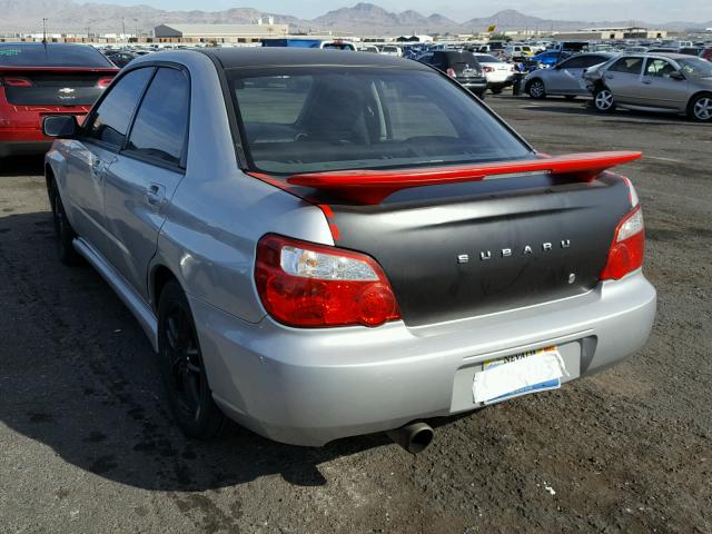 JF1GD29665H501639 - 2005 SUBARU IMPREZA WR SILVER photo 3