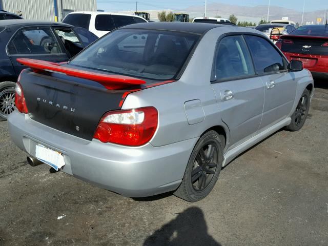 JF1GD29665H501639 - 2005 SUBARU IMPREZA WR SILVER photo 4