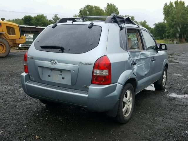 KM8JM72B96U315232 - 2006 HYUNDAI TUCSON GL GREEN photo 4