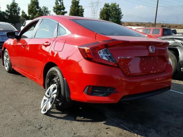 2HGFC2F68GH541295 - 2016 HONDA CIVIC LX RED photo 3