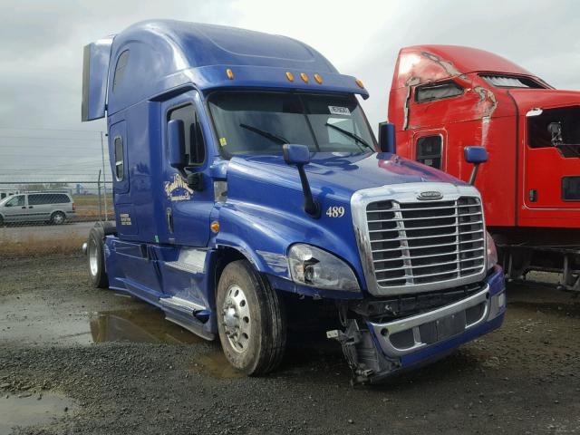 3AKJGLD56ESFY1694 - 2014 FREIGHTLINER CASCADIA 1 BLUE photo 1