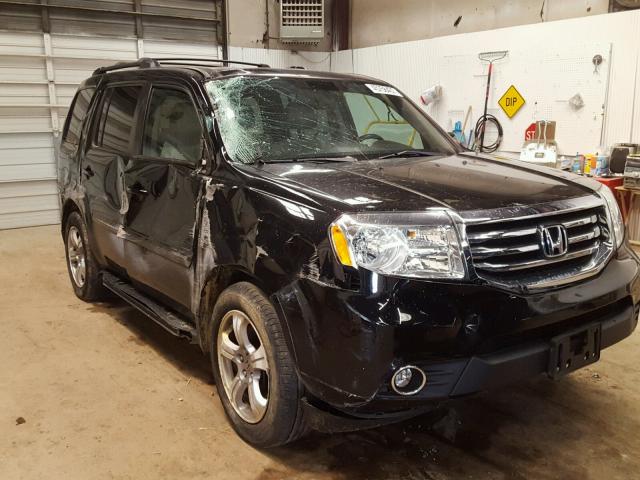 5FNYF4H55EB009715 - 2014 HONDA PILOT EXL BLACK photo 1