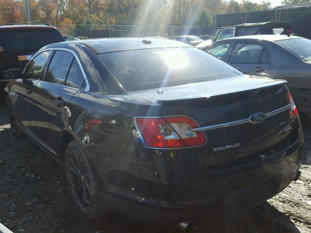 1FAHP2KT2BG159524 - 2011 FORD TAURUS SHO BLACK photo 3