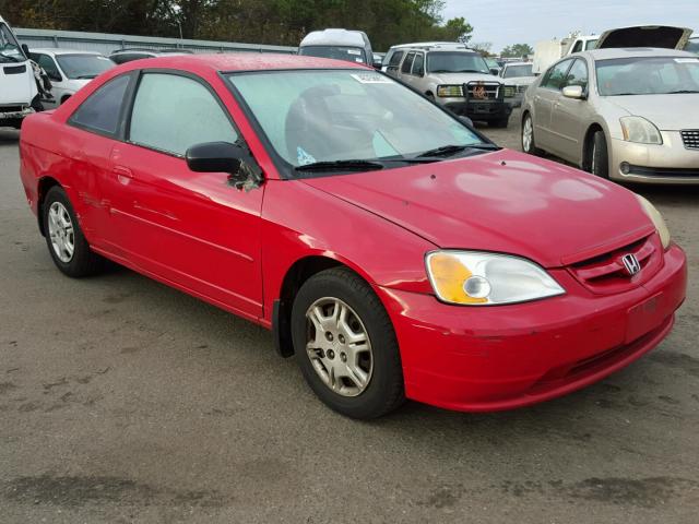 1HGEM22532L094747 - 2002 HONDA CIVIC LX RED photo 1