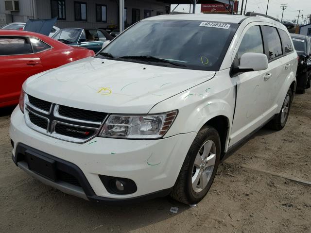 3C4PDCBG6DT649759 - 2013 DODGE JOURNEY SX WHITE photo 2