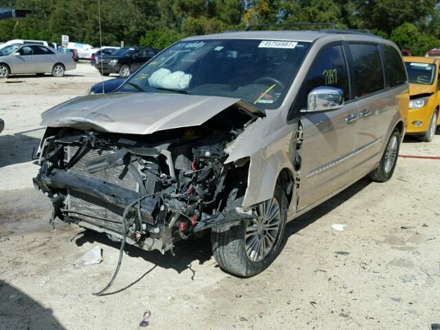 2C4RC1CG1DR733957 - 2013 CHRYSLER TOWN & COU Qızıl foto 2