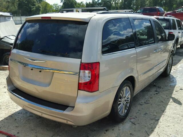 2C4RC1CG1DR733957 - 2013 CHRYSLER TOWN & COU GOLD photo 4