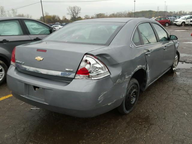 2G1WT55K481253999 - 2008 CHEVROLET IMPALA LT GRAY photo 4