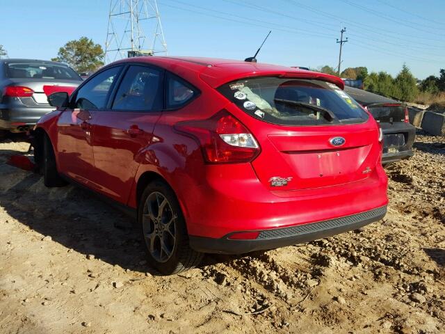 1FADP3K22EL418794 - 2014 FORD FOCUS SE RED photo 3