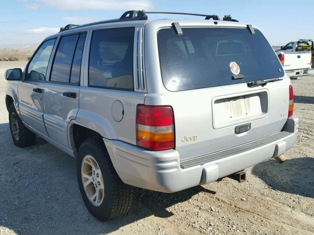 1J4GZ78Y2TC376994 - 1996 JEEP GRAND CHER SILVER photo 3