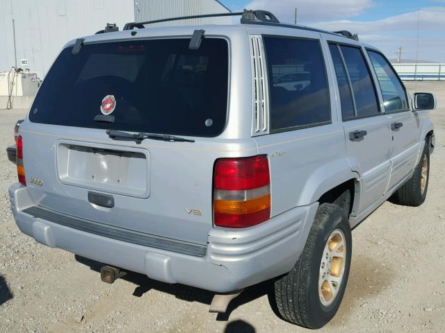 1J4GZ78Y2TC376994 - 1996 JEEP GRAND CHER SILVER photo 4