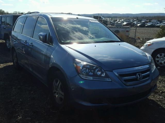 5FNRL38706B108341 - 2006 HONDA ODYSSEY EX BLUE photo 1