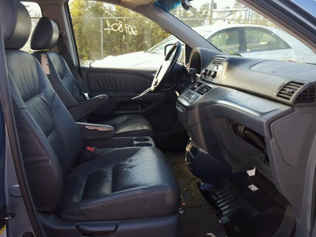 5FNRL38706B108341 - 2006 HONDA ODYSSEY EX BLUE photo 5