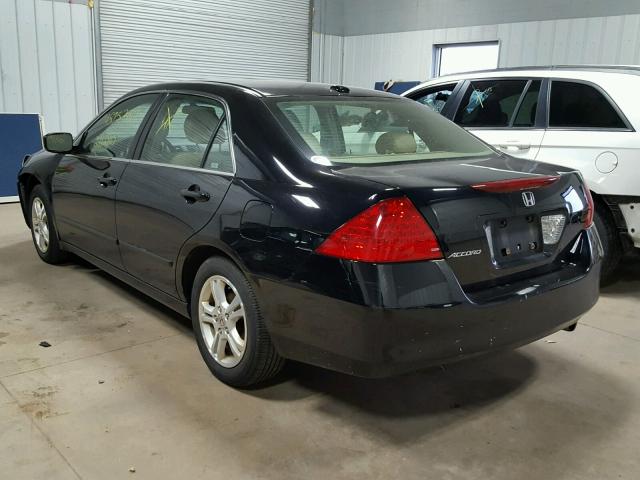 1HGCM56847A013089 - 2007 HONDA ACCORD BLACK photo 3