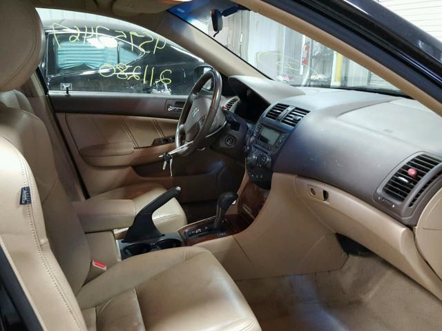 1HGCM56847A013089 - 2007 HONDA ACCORD BLACK photo 5