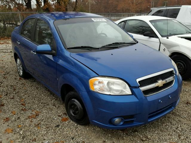 KL1TG56E19B300812 - 2009 CHEVROLET AVEO LT BLUE photo 1