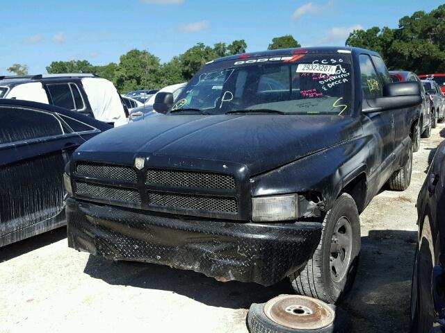 3B7HC13Y5TG168136 - 1996 DODGE RAM 1500 BLACK photo 2