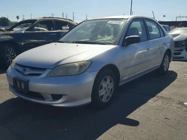 1HGEN26514L000231 - 2004 HONDA CIVIC GX SILVER photo 2