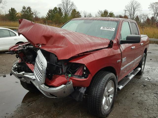 1C6RR7LT2DS577917 - 2013 RAM 1500 SLT RED photo 2