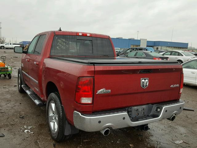 1C6RR7LT2DS577917 - 2013 RAM 1500 SLT RED photo 3