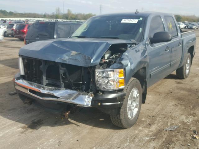 3GCFC13509G224621 - 2009 CHEVROLET SILVERADO BLUE photo 2