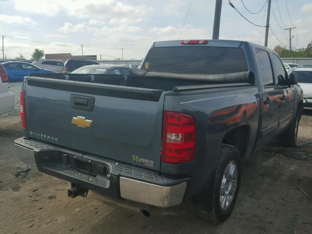 3GCFC13509G224621 - 2009 CHEVROLET SILVERADO BLUE photo 4