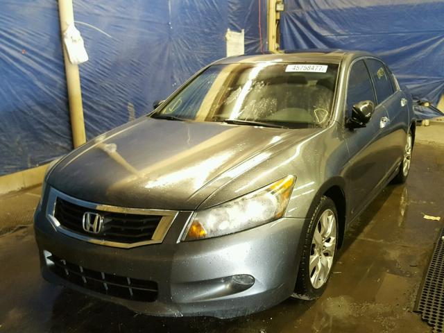 1HGCP36858A080572 - 2008 HONDA ACCORD EXL GRAY photo 2