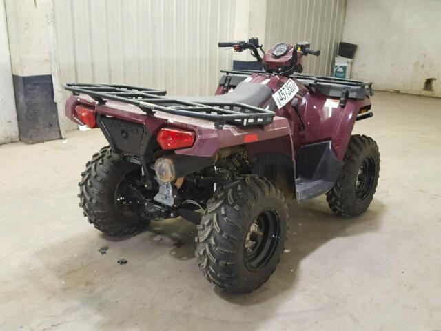 4XASEG509HA093657 - 2017 POLARIS SPORTSMAN BURGUNDY photo 4