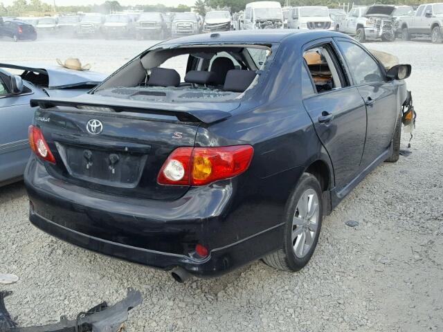 1NXBU40EX9Z105453 - 2009 TOYOTA COROLLA BA BLACK photo 4