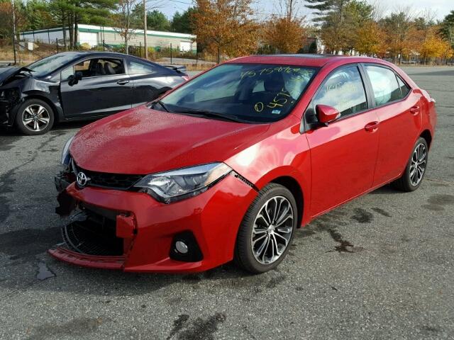 2T1BURHE4GC648264 - 2016 TOYOTA COROLLA L RED photo 2