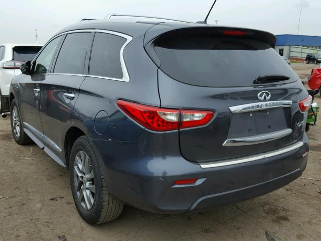 5N1AL0MM1EC541889 - 2014 INFINITI QX60 GRAY photo 3