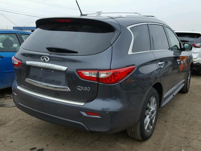 5N1AL0MM1EC541889 - 2014 INFINITI QX60 GRAY photo 4