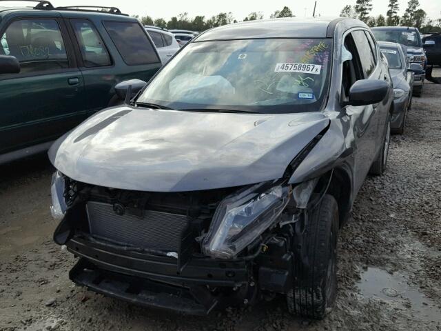 KNMAT2MT6GP644504 - 2016 NISSAN ROGUE S GRAY photo 2