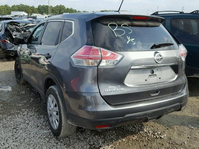 KNMAT2MT6GP644504 - 2016 NISSAN ROGUE S GRAY photo 3