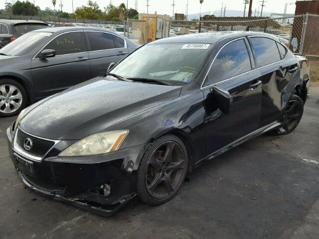 JTHBK262782079298 - 2008 LEXUS IS 250 BLACK photo 2