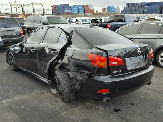 JTHBK262782079298 - 2008 LEXUS IS 250 BLACK photo 3