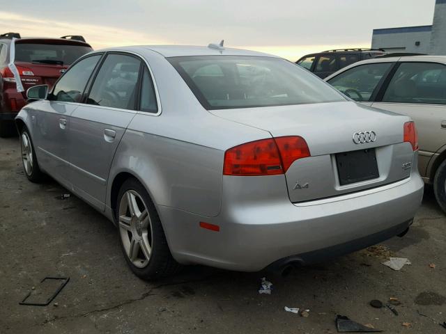 WAUDF68E45A515679 - 2005 AUDI A4 SILVER photo 3