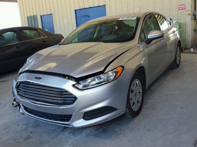 3FA6P0G75DR368193 - 2013 FORD FUSION S SILVER photo 2