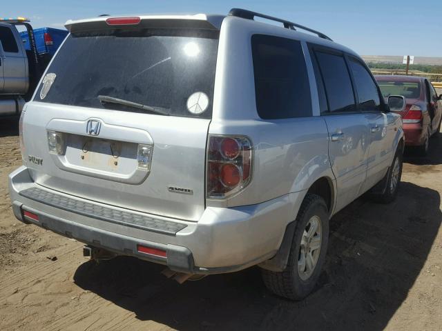 5FNYF18208B042159 - 2008 HONDA PILOT VP SILVER photo 4