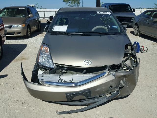 JTDKB20UX93532837 - 2009 TOYOTA PRIUS BROWN photo 9