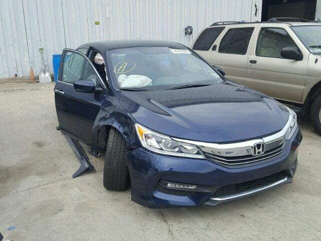 1HGCR2F51HA038295 - 2017 HONDA ACCORD SPO BLUE photo 1