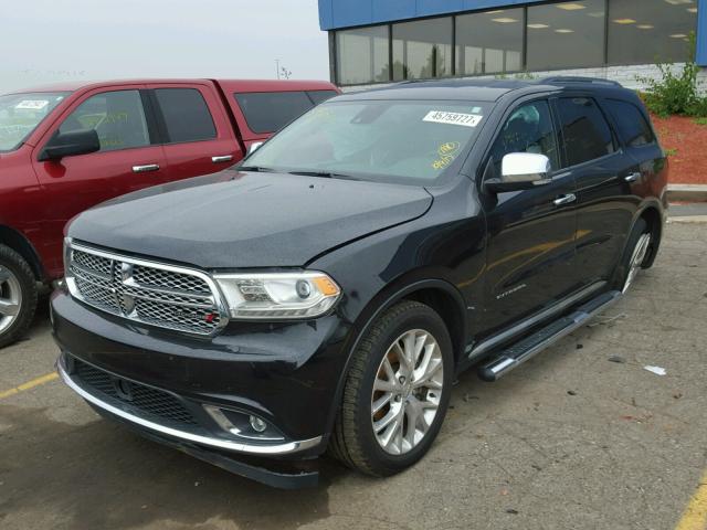 1C4SDJETXEC349372 - 2014 DODGE DURANGO CI BLACK photo 2