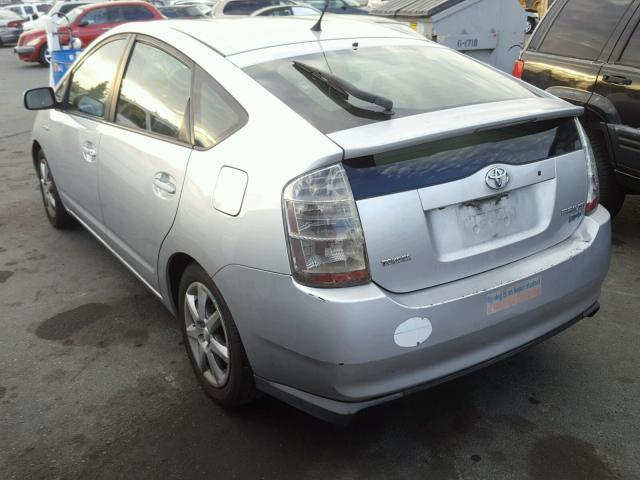 JTDKB20U183310492 - 2008 TOYOTA PRIUS SILVER photo 3