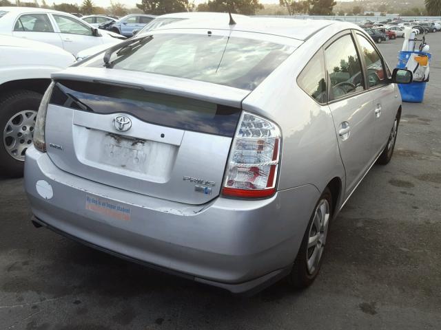 JTDKB20U183310492 - 2008 TOYOTA PRIUS SILVER photo 4