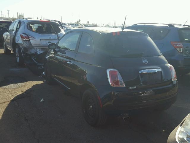 3C3CFFAR0CT254508 - 2012 FIAT 500 POP BLACK photo 3