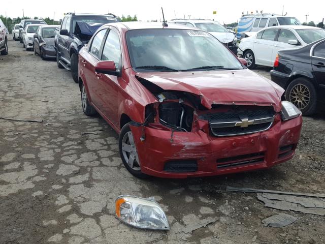 KL1TD5DE9AB133129 - 2010 CHEVROLET AVEO LS RED photo 1