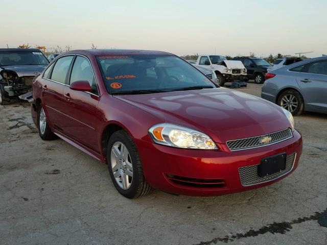 2G1WG5E38D1105586 - 2013 CHEVROLET IMPALA LT Темно-червоний фото 1