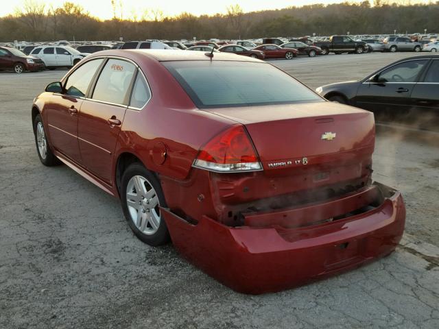 2G1WG5E38D1105586 - 2013 CHEVROLET IMPALA LT MAROON photo 3