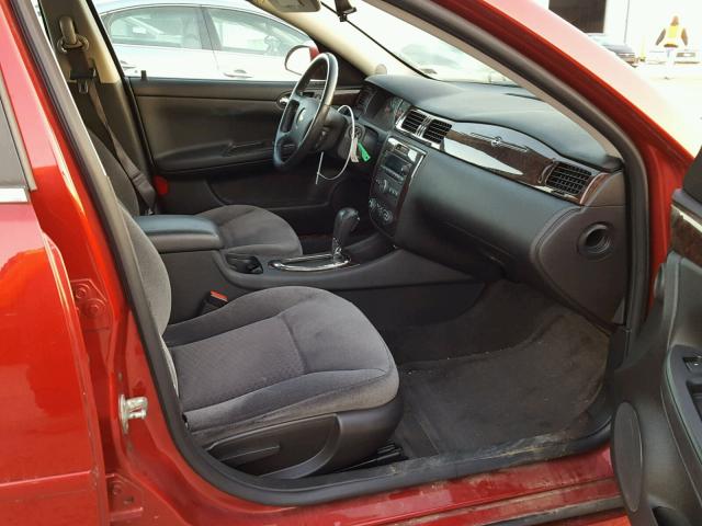 2G1WG5E38D1105586 - 2013 CHEVROLET IMPALA LT Темно-червоний фото 5