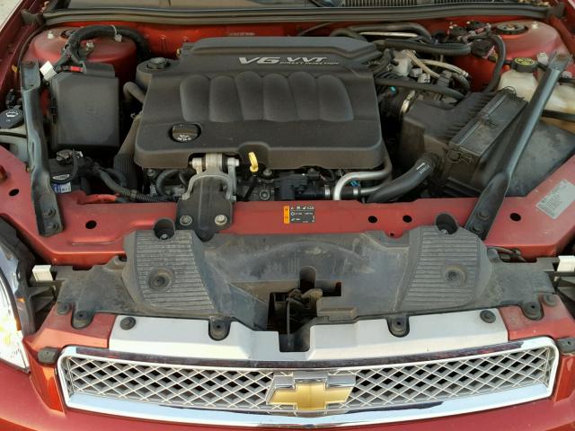 2G1WG5E38D1105586 - 2013 CHEVROLET IMPALA LT Темно-червоний фото 7